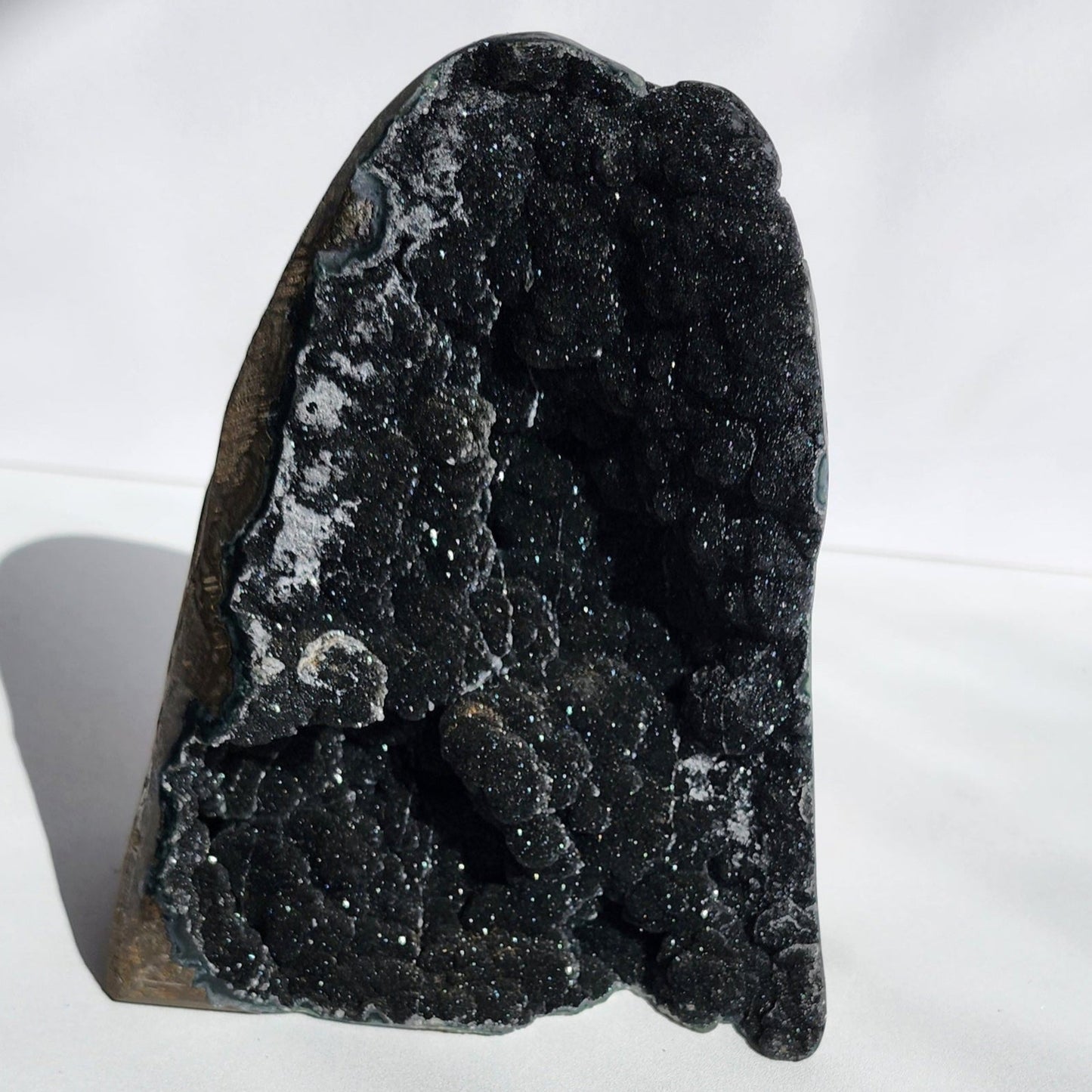 Black Amethyst Cluster Cut Base