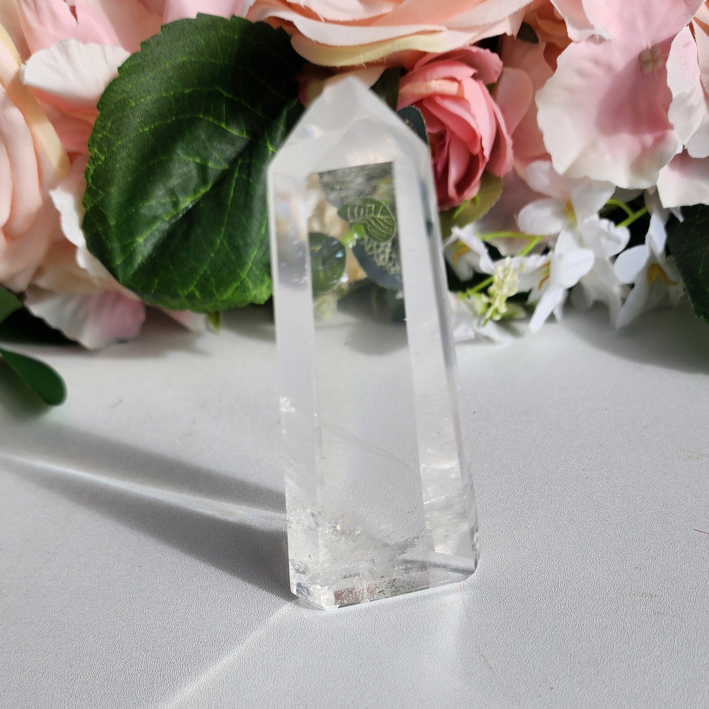 Clear Quartz Point - With Phantom