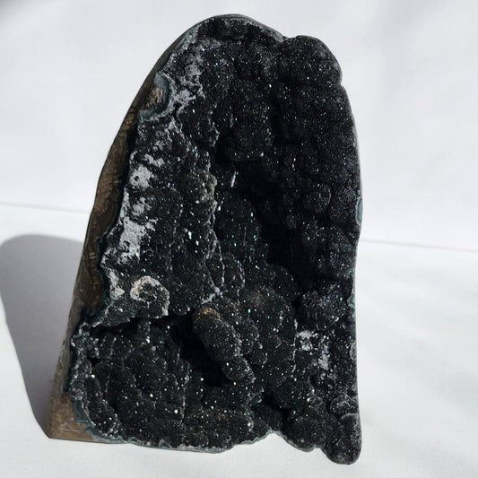 Black Amethyst Cluster Cut Base
