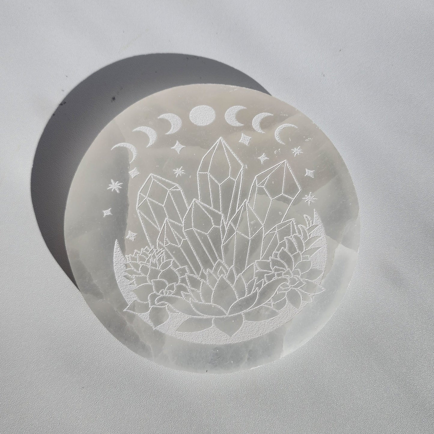 Selenite Charging Plate - 12cm
