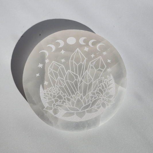 Selenite Charging Plate - 12cm