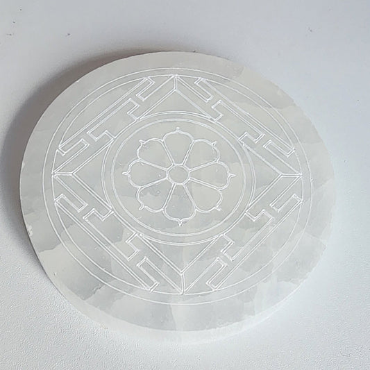 Selenite Charging Plate - 10cm