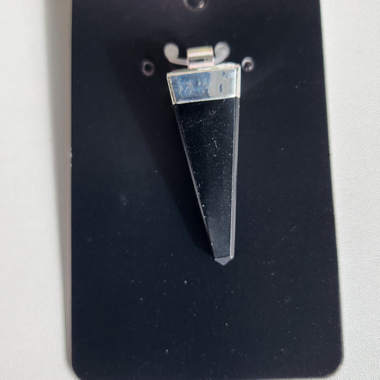 Polished Obsidian Point Pendant