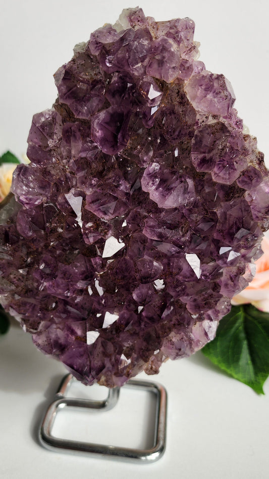 Amethyst Cluster Cut Base With Stand